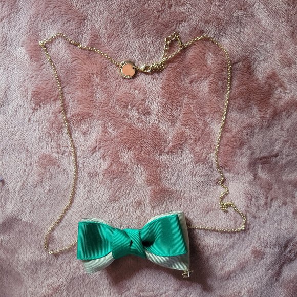 Uta no Prince-sama Kotobuki Reiji Green Ribbon Bow Necklace or Pin - Picture 3 of 6